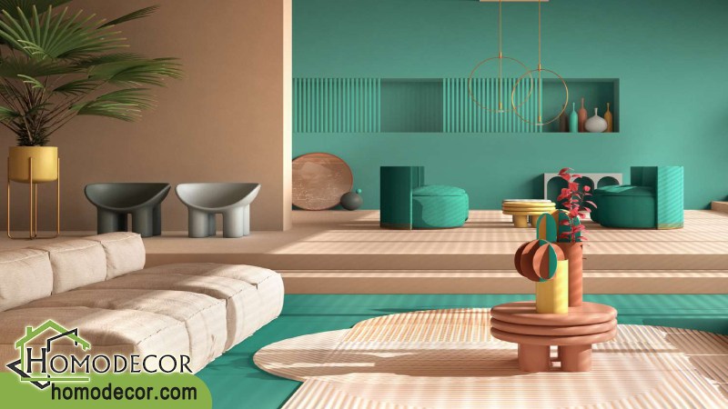 پالت های پیشنهادی رنگ 2025 برای قسمت های مختلف خانه 	